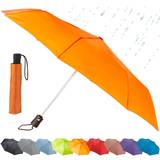 Orange Paraplyer Lewis N. Clark Automatic Travel Umbrella Orange