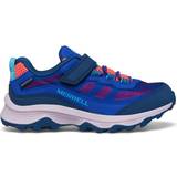 Merrell Barnskor Merrell Junior Moab Speed Low A/C Waterproof Walking Shoes - Blue/Berry/Turq