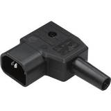 Kaiser Installationsmaterial Kaiser 748/sw/C IEC connector 748 Plug, right angle Total number of pins: 2 PE 10 A Black 1 pcs