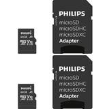 Philips 64 GB Minneskort Philips SDXC-kort 2-pack 64GB SD-adapter UHS-I U1 läser upp till 80MB s A1 Fast App Performance V10 för smartphones, Tablet PC, kortläsare 2 x 64GB