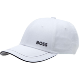 Hugo Boss 26 - Dam Huvudbonader HUGO BOSS Cotton-Twill Cap with Curved Logo - White