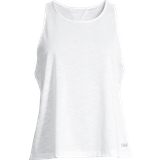 Dam - Öppen rygg T-shirts & Linnen Casall Texture Tank Open Back - White
