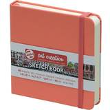 Talens Skiss- & Ritblock Talens Art Creations Sketchbook Coral Red 12x12cm 140g 80 sheets