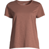 Casall Dam T-shirts Casall Texture Tee - Chalky Brown