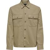 Only & Sons Överdelar Only & Sons Relaxed Fit Shirt - Grey/Chinchilla