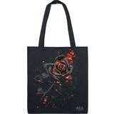 Spiral Svarta Väskor Spiral Burnt Rose Fabric bag black