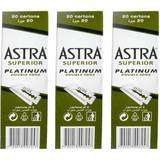 Astra Rakblad Astra 400 superior platinum double edge shaving safety razor blades