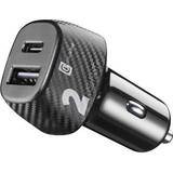 Billaddare USB Batterier & Laddbart Cellularline Car charger Ladegerät Universal, Black