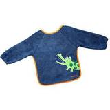 Playshoes Haklappar Playshoes Baby Blue Croc Sleeved Bib One Size