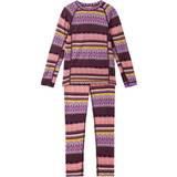 Reima Underställ Barnkläder Reima Kid's Wool Bamboo Base Layer Set Taitoa - Deep Purple (5200030B-4962)