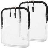 TSA Approved Toiletry Bag Clear Cosmetic & Travel Toiletries Organizer Quart Size for 3-1-1 Liquids & Othe