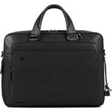 Piquadro Mens briefcase black ca4027b3 leather laptop business slim bag