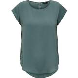 36 Blusar Only Vic Loose Short Sleeve Top - Green/Balsam Green