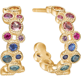 Peridot Örhängen Mads Z Luxury Rainbow Earrings - Gold/Multicolour