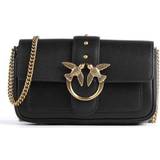 Pinko Svarta Handväskor Pinko women's handbag love one pocket black