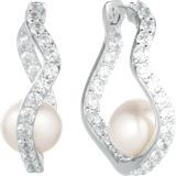 Örhängen Sif Jakobs Ponza Earrings - Silver/Transparent/Pearls