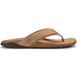 OluKai Flip-Flops OluKai Tuahine Golden Sand/Golden Sand Men's Shoes Brown