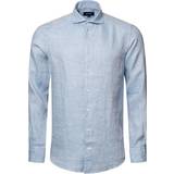 Eton Skjortor Eton Linen Twill Shirt - Blue