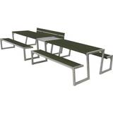 Aluminium Bänkbord Utemöbler Plus Zigma dobbeltbord/bænkesæt