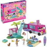Mega Dockor & Dockhus Mega Barbie, Dream Camper, byggleksak för tjejer och killar 6 år. Innehåller 580 tegelstenar. HPN80