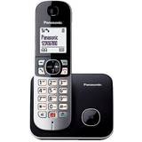 Fast telefoni Panasonic KX-TG6851GB trådlös telefon lås upp till 1 000 telefonnummer, tydlig typsnittstorlek, höga hörlurar, full duplex handsfree svart-silver