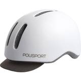 Polisport Cykeltillbehör Polisport Unisex – Erwachsene Commuter Helm, White matt/Grey