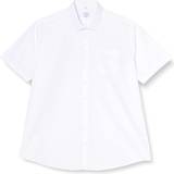 48 Skjortor Seidensticker Non-iron Fil a Fil Short Sleeve Business Shirt - White