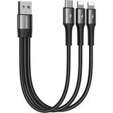 Kablar Joyroom USB-A 3-in-1 Cable 2x lightning, USB-C