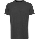 Solid T-shirts & Linnen Solid Rock Basic T-shrit - Dark Grey Melange