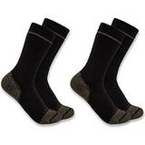 Carhartt Underkläder Carhartt Midweight Cotton Blend Steel Toe Boot Sock 2-pack - Black