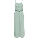 Elastan/Lycra/Spandex - Långa klänningar Only Printed Maxi Dress - Gray/Chinois Green