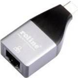 Roline Nätverkskort & Bluetooth-adaptrar Roline 12.02.1110, USB Type C, RJ-45, Silver