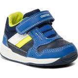 Gröna Lära-gå-skor Geox Sneakers Rishon B. B250RA 0BC14 C4502 Blue/Fluo Green Blå