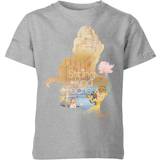 Disneyprinsessor Barnkläder Disney Kid's Princess Filled Silhouette Belle T-shirt - Grey