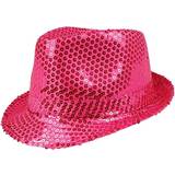 70-tal Huvudbonader Vegaoo Pink Pop Star Sequin Hat