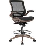 Guld Kontorsstolar Flash Furniture BL-LB-8801X-D-GG Mid-Back Transparent Mesh Drafting Office Chair
