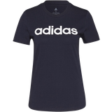 Adidas Bomull - Dam - Långa kjolar T-shirts adidas Women's Loungewear Essentials Slim Logo T-shirt - Legend Ink/White