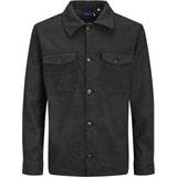 Jack & Jones Herr - Overshirts Jackor Jack & Jones Oversized Fit Collar Shirt - Black