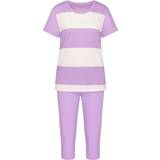 Polyamid Pyjamasar Triumph Pajama Set - White/Purple