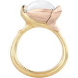Roséguld Ringar Ole Lynggaard Lotus Ring 3 - Gold/Rose Gold/White/Diamonds