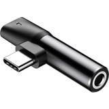 Hane - Hona Kablar Baseus L41 USB C - USB C/3.5mm M-F Adapter