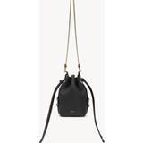 Svarta Bucketväskor Chloé Marcie Grained Leather Chain Bucket Bag BLACK