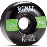 Hjul Bones Wheels Unisex's 100's #14 V4 Wide Skateboard Wheels, Black, 54 mm