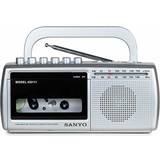 Bärbar radio - FM Radioapparater Sanyo Kassettradio AM/FM
