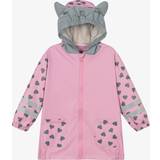 Gråa Regnjackor Barnkläder Playshoes Girls Pink & Heart Raincoat 7-8 year