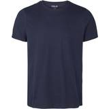 Solid T-shirts & Linnen Solid Rock Organic Basic T-shirt - Navy