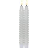 Ljusstakar, Ljus & Doft Star Trading Flame Swirl LED-ljus 25cm 2st