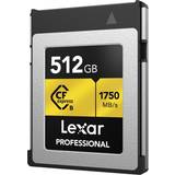 LEXAR 512 GB Minneskort LEXAR CFexpress Pro Gold R1750/W1500 512GB