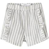 Barnkläder Name It Striped Shorts - Dried Sage (13216743)