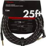 Fender 6.3mm (1/4 TRS) kablar Fender 0990820077 Deluxe Series Straight to Right Angle Instrument Cable